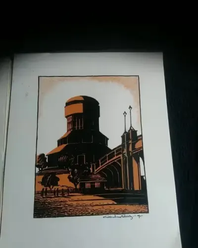 Litografie orginalne z 1928 roku Wilhelm Ludwik Rudy — praca Wojtek LJUBOMIR, Łódź