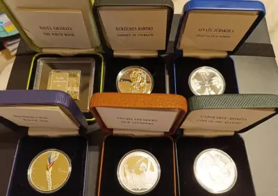 Łotwa 5 Euro komplet 2014 cały kompletny rocznik — praca Szymon, Kraków