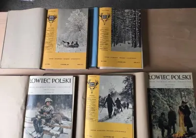 Łowiec Polski – 5 kompletnych oprawionych roczników z lat 60. i 70. — praca Kuba, Gdańsk