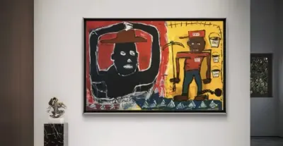 Art plotno duzy Malo- system- jak basquiat — praca magda, Warszawa
