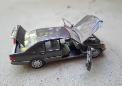 Mercedes-Benz S600 V12 1:43 Schabak model samochodu W140 — praca Mikołaj, Kraków