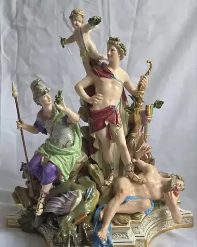 Miśnia Apollo i Minerwa około 1860 r — praca Andrzej, Łódź