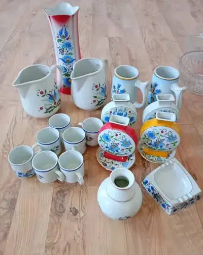 Mix polskiej i chińskiej porcelany oraz szkła — praca Patryk, Gdańsk