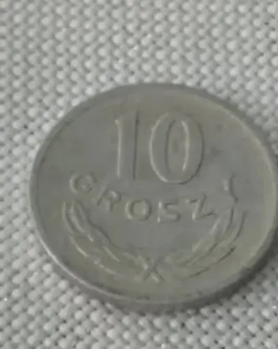 Moneta 10 groszy bzm 1974 — praca Jola, Gdańsk