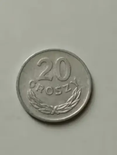 Moneta  20gr  1977r. — praca Liz, Warszawa