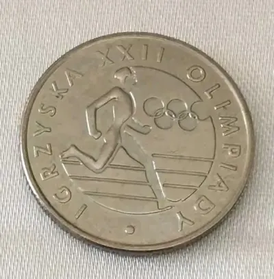 Moneta Igrzyska 22 Olimpiady 20 zł rok1980 — praca Irena, Kraków
