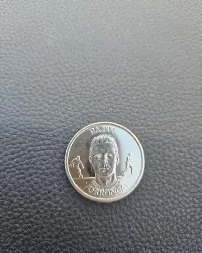 Moneta kolekcjonerska PZPN Tomasz Hajto 2002 r — praca Aleksandra, Wrocław