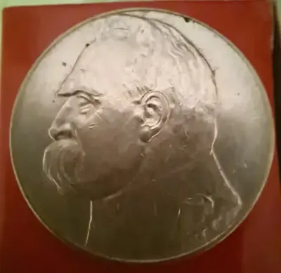 Moneta Srebrny Piłsudski 10 zł 1936 — praca Łukasz, Łódź