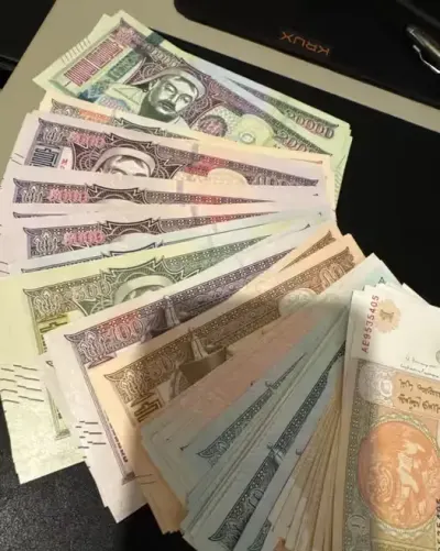 Mongolskie banknoty — praca stormxhvr, Gdańsk