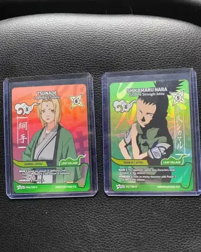 Naruto Mythos TCG: Tsunade 104/130 V Shikamaru Nara 111/130 V - Promo Cards — praca Kamil, Warszawa