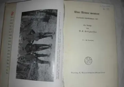 Niemiecka książka o I wojnie światowej. Wydruk przed 1945 rokiem. — praca Tom, Wrocław