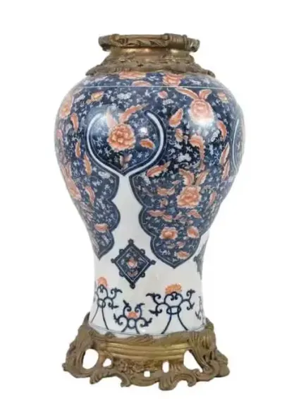 Nowoczesny Porcelanowy Wazon - Amfora Waza - Porcelana Brąz Kolorowe — praca AntykiDecco, Kraków