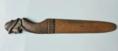 Nóż do listów UNIKAT 1940 Stalag Lamsdorf – Polski Jeniec Sztuka Okopowa / Jeniecka — praca Jacek Sękowski, Łódź