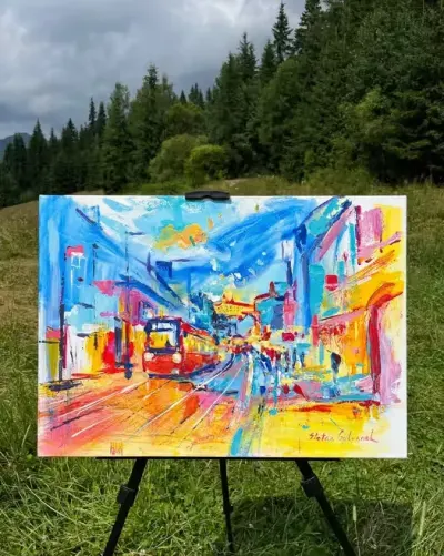 Obraz akryl Štefan Galvánek — praca Sylwia, Kraków