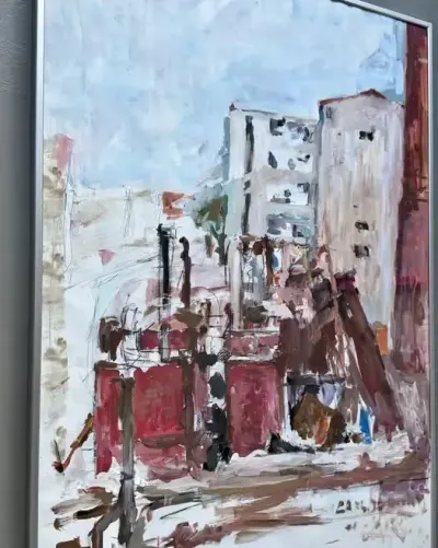 Obraz Jerzy Kozłowski - Berlin 1986 Kreuzberg. Schlesische 27 - Kultowa lokalizacja. Ekspresjonizm, Duży Format Ekspresja. Okazja dla Kolekcjonera! — praca ArtCollector, Szczecin