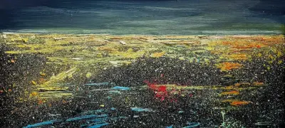 Obraz olejny pt. "New Reality" — praca Evelina, Łódź