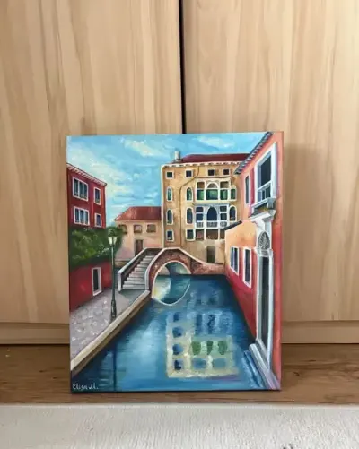 Obraz olejny wenecja — praca Liza, Kraków