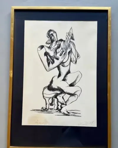 Ossip ZADKINE – Kubizm. Oryginalna Litografia Sygnowana Ołówkiem. Unikatowy Nakład, Papier BFK Rives. Luksusowa Oprawa 72x102cm Klasyka Modernizmu Top — praca ArtCollector, Szczecin