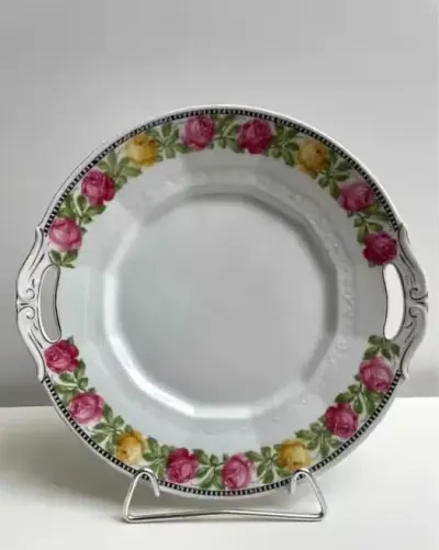 Patera/talerz "Koenigszelt Silesia"/"Karolina" lata 20/30. art deco, vintage — praca Justyna, Gdańsk