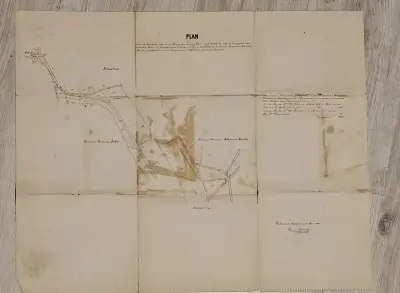Plan karograficzny, geodezyjny z 1881 r — praca Mariusz, Poznań