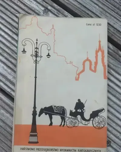 Plan Krakowa z 1972 r. — praca rareram, Kraków
