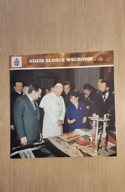 Plyta kolekcjonerska  Jan Paweł II -Solidarność- Lech Wałęsa. — praca Michał, Gdańsk