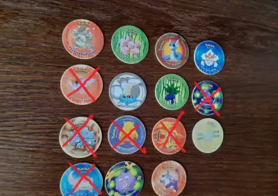 Pokemon tazo kapsle — praca Mari, Wrocław