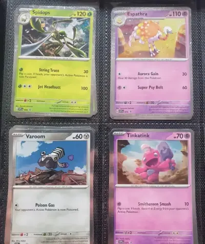 Pokemon TCG Pakiet Kart PROMO Spidops Espathra Varoom Tinkatink — praca Michał, Łódź