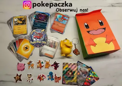 PokéPaczka Premium – Zestaw Pokémon 100 kart + gadżety — praca Bruno, Warszawa