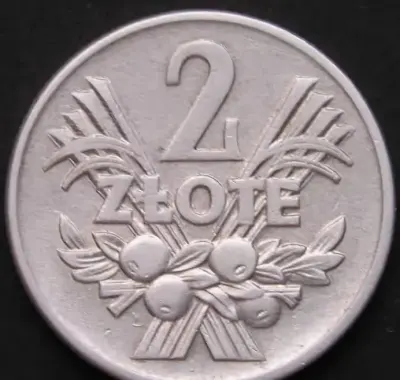 Polska 2 złote 1960 - kłosy jagódki . — praca Andres, Łódź