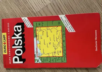 Polska mapa papierowa — praca SYLWIA, Kraków