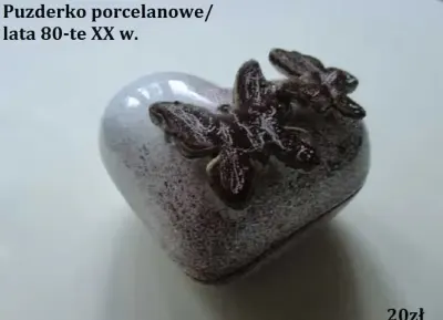 Porcelanowe puzderko z motylami / porcelana / ceramika / puzderko — praca bea, Łódź
