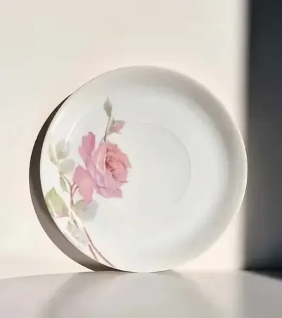 Porcelanowy vintage talerzyk Rosenthal Donatello z różą — praca Zuzanna Bartczak, Poznań