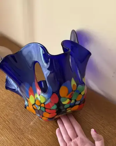 PRL wazony Makora Krosno zestaw 5 sztuk, przepiękna seria Confetti  OBNIŻKA — praca Anna, Poznań