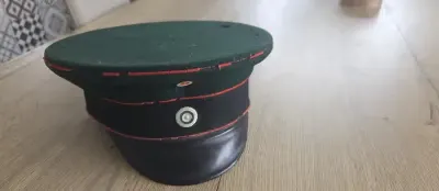 Pruska Czapka oficerska — praca Bagnety Starocie Militaria, Gdańsk