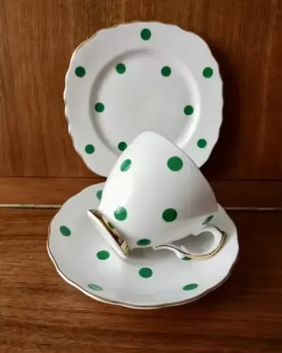 *Prześliczna Stara POLKA Royal Vale Filiżanka Vintage Anglia Porcelana — praca Porcelana Vintage, Kraków