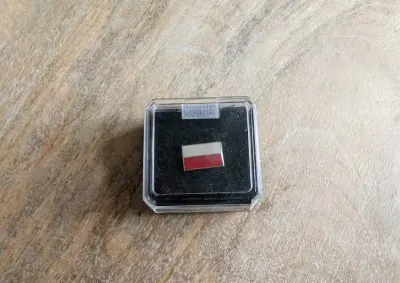 Przypinka flaga Polski – pin, emblemat — praca Krystian, Poznań