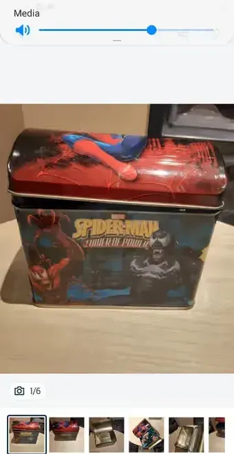 Pudełko blaszane marvel spider man kolekcja do kart pudełeczko — praca kontakt, Łódź