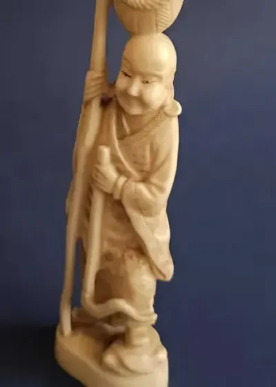 Rzeźba, figura Okimono, Chiny XIX wiek — praca Andrzej, Łódź