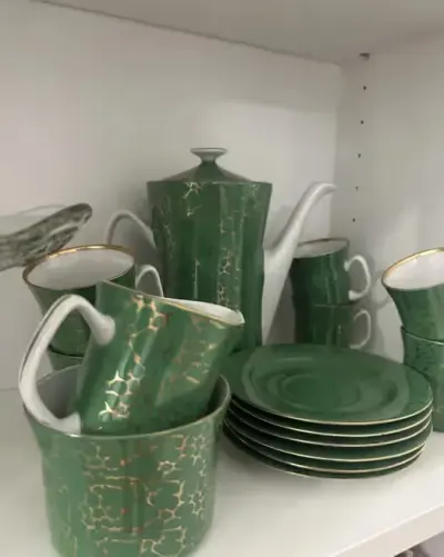 Hit Serwis zestaw aleksander włocławek prl szkło porcelana — praca anna, Łódź
