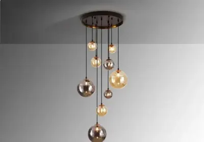 Shuller Dark lampa wisząca 9L / 439176 — praca Paweł, Warszawa