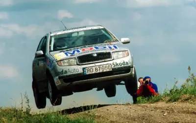 SKODA Fabia Rally plakat nie jest to poster z żadnej gazety — praca Piotr, Wrocław