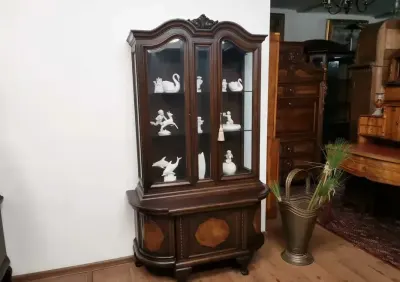 Śliczna dębowa witryna biblioteczka antyk 801/2025 — praca Jakub, Szczecin