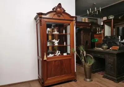 Śliczna ludwikowska witryna serwantka  antyk 968/2026 — praca Jakub, Szczecin