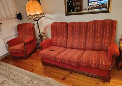 Sofa +fotel. Styl Ludwikowski — praca Mariusz, Gdańsk