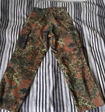 Spodnie Wojskowe Flecktarn BW 175-180 cm 75-80 cm — praca Michał, Gdańsk