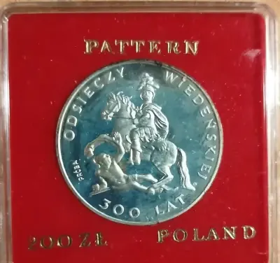 Srebrna moneta okolicznościowa; 200zł(PRÓBA) — praca Krzysztof, Szczecin