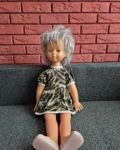 Stara lalka PRL - 73 cm — praca darantyki66, Poznań
