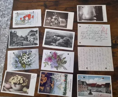 stare karta pocztowa feldpost niemcy reich rzesza 1940 i inne — praca Dariusz, Szczecin
