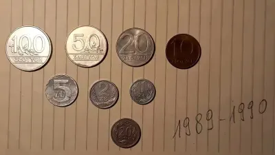 stare monety polskie z początku lat 90 — praca Marianna, Kraków
